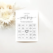 EMERY Whimsical Finden Sie den Gast Bingo Game Car Hinweiskarte