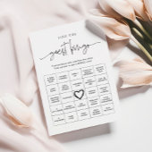 EMERY Whimsical Finden Sie den Gast Bingo Game Car Hinweiskarte