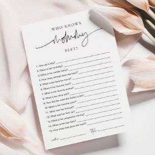 EMERY Whimsical Wer kennt Mommy am besten? Spielka Hinweiskarte