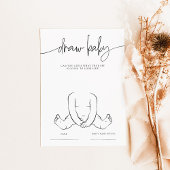 EMERY Whimsical Zeichnete die Baby Shower Game Car Hinweiskarte