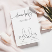 EMERY Whimsical Zeichnete die Baby Shower Game Car Hinweiskarte