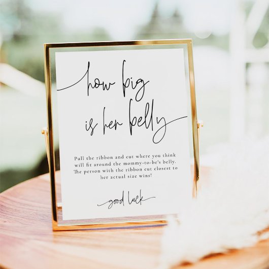 EMERY Wie groß ist ihr Baby-Duschspiel? Poster