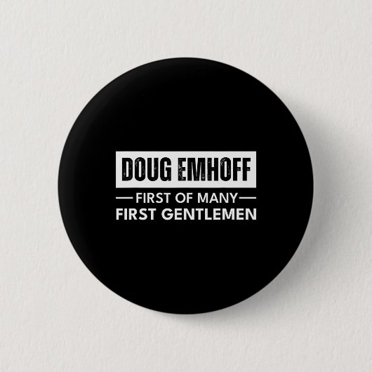 Emhoff als erster Gentleman Kamala Harris Husband Button (Vorderseite)