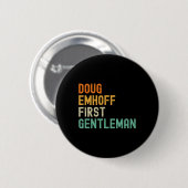 Emhoff als erster Gentleman Kamala Harris Husband Button (Vorne & Hinten)