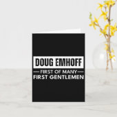 Emhoff als erster Gentleman Kamala Harris Husband  Karte (Gelbe Blume)