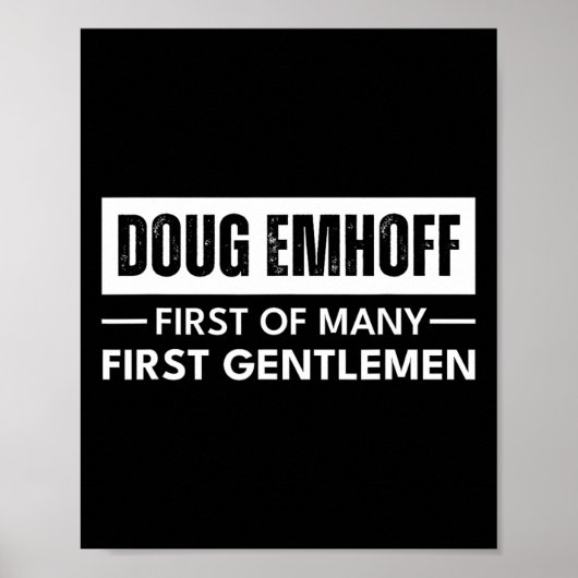 Emhoff als erster Gentleman Kamala Harris Husband  Poster (Vorne)