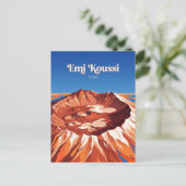 Emi Koussi Vulkan Tschad Postkarte (Stehend Vorderseite)