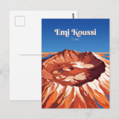 Emi Koussi Vulkan Tschad Postkarte (Vorne/Hinten)