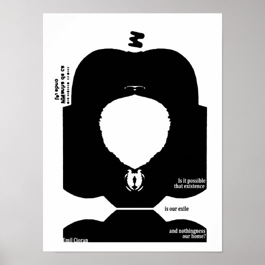 Emil Cioran Zitat Poster (Vorne)