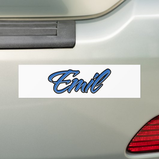 Emil Name blue Aufkleber Sticker Autoaufkleber (Auf Auto)