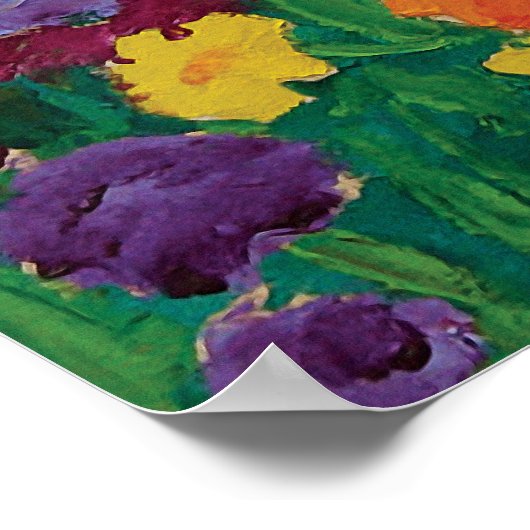 Emil Nolde - Garden of Flowers Fine Art Poster (Ecke)