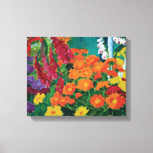 Emil Nolde - Garten der Blume Kunstgedicht Leinwanddruck