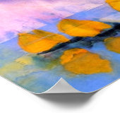 Emil Nolde - Meer mit violetten Wolken und Segelbo Poster (Ecke)