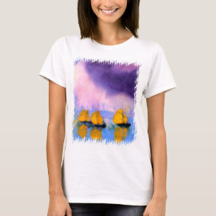 Emil Nolde - Meer mit violetten Wolken und Segelbo T-Shirt