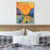 Emil Nolde Mountain Landschaftstal mit Sonnenunter Leinwanddruck (Insitu (Schlafzimmer))
