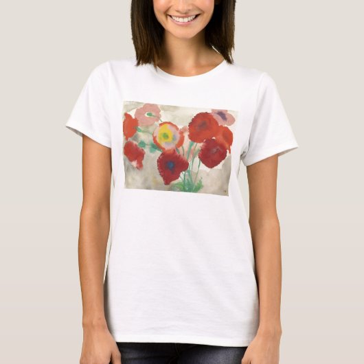 Emil Nolde - rote Mohnblumen T-Shirt (Vorderseite)