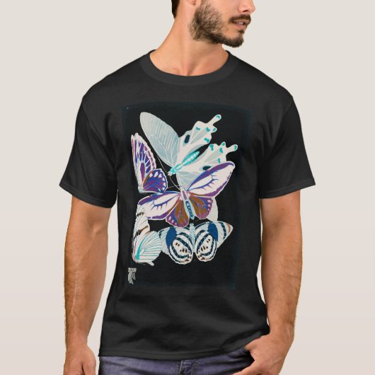 Emile Allain Sé oder Seguy Papillons Schmetterlin T-Shirt (Vorderseite)