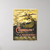 Emile Bertrand poster Jules Massenet's Cendrillon Leinwanddruck (Vorderseite)