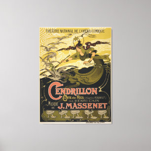 Emile Bertrand poster Jules Massenet's Cendrillon Leinwanddruck
