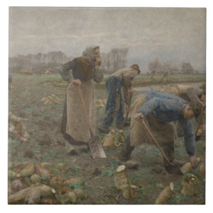 Emile Claus - Die Rübenernte Fliese
