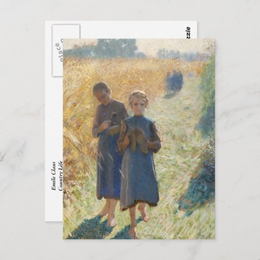 Emile Clause - Country Life GC Postkarte (Vorne/Hinten)
