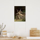 Émile Munier - zwei kopische Figuren auf einer Ban Poster (Küche)