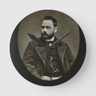 Emile Zola (1840-1902) von 'Galerie Contemporaine Runde Wanduhr