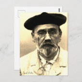 Émile Zola, c. 1902 Postkarte (Vorne/Hinten)