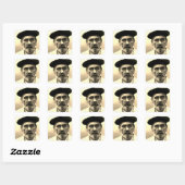 Émile Zola, c. 1902 Quadratischer Aufkleber (Blatt)