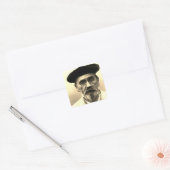 Émile Zola, c. 1902 Quadratischer Aufkleber (Umschlag)