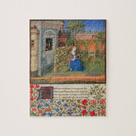Emilia im Rose Garten Mittelalterliche Kunst Puzzle