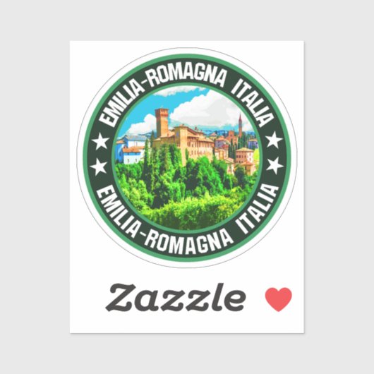 Emilia-Romagna Aufkleber (Blatt)