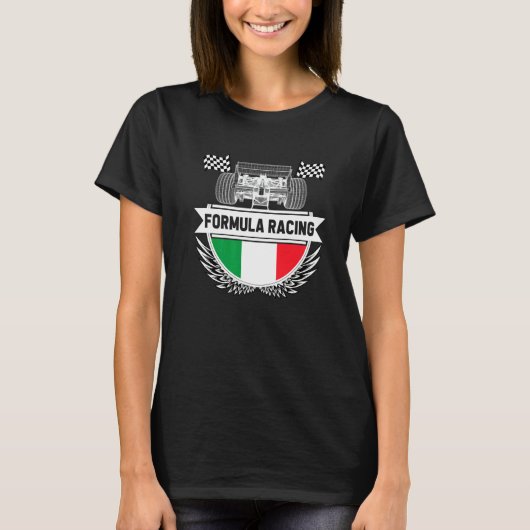 Emilia Romagna Auto Race Italy Flag Formula Racing T-Shirt (Vorderseite)