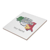 Emilia Romagna Flag Italien Retro Region Karte Vin Fliese (Seite)