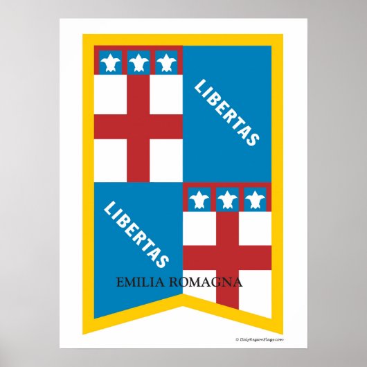 Emilia Romagna Italien Region Poster (Vorne)