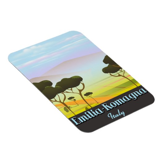 Emilia-Romagna Italien Reiseplakat Magnet (Rechte Seite)