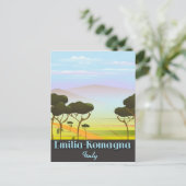 Emilia-Romagna Italien Reiseplakat Postkarte (Stehend Vorderseite)