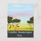 Emilia-Romagna Italien Reiseplakat Postkarte (Vorderseite)