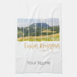 Emilia-Romagna Landschaft Italien Vintag Souvenir Geschirrtuch