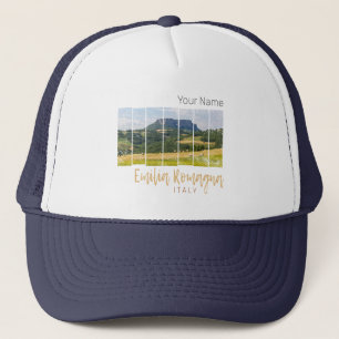 Emilia-Romagna Landschaft Italien Vintag Souvenir Truckerkappe