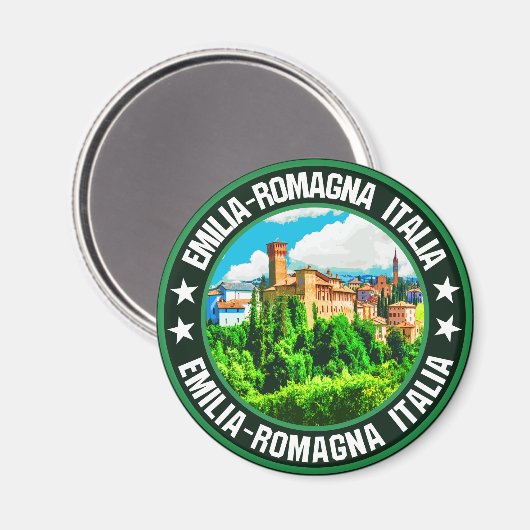 Emilia-Romagna Magnet (Vorderseite/Rückseite)