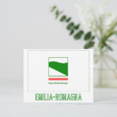 Emilia-Romagna mit Namen Postkarte (Stehend Vorderseite)