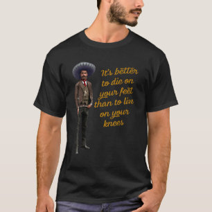 Emiliano Zapata mexikanische Flagge La Revolución T-Shirt