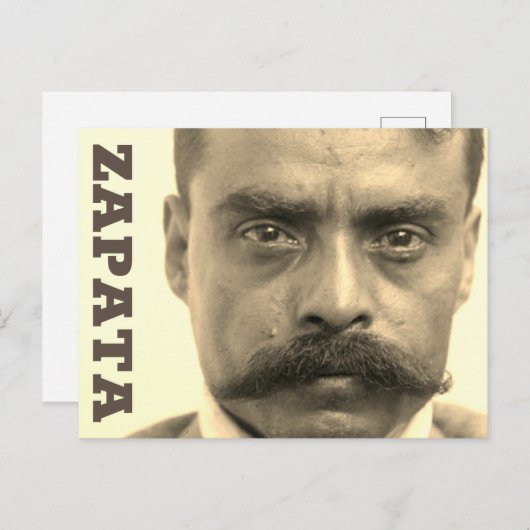 Emiliano Zapata Postkarte (Vorne/Hinten)