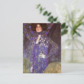 Emilie Floege von: Gustav Klimt Postkarte (Stehend Vorderseite)