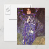 Emilie Floege von: Gustav Klimt Postkarte (Vorne/Hinten)