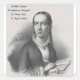 Emilie Luise Friderica Mayer Quadratischer Aufkleber