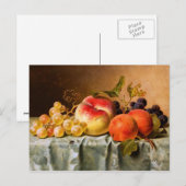 Emilie Preyer: Früchte mit Fliege Postkarte (Vorne/Hinten)