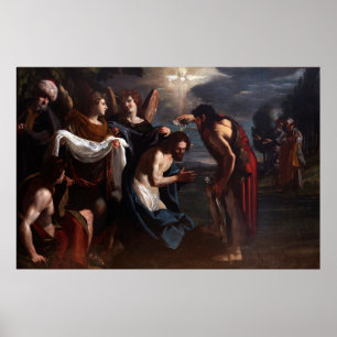 Emilio Savonanzi - Taufe Christi - Circa 1630 Poster
