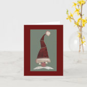 Emils Weihnachtsmann, Mitte des Jahrhunderts Moder Karte (Gelbe Blume)